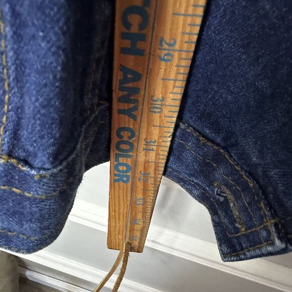 HUNTERS RUN VTG Chore Trucker Denim Jean Jacket / Coat 100% Cotton 2x Unisex - Picture 7 of 8